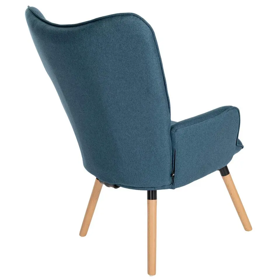 CLP Fauteuil Garding natura Frame - Stof - blauw