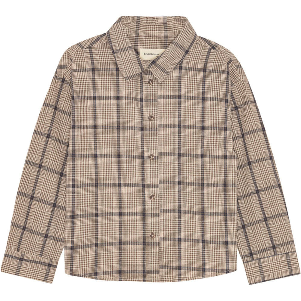 Køb brunobruno nation Walnut Check Nohrla Walnut Check Skjorte