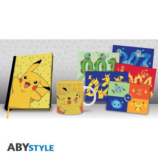 Abysse POKEMON - Pck A5 Notisbok + Krus320ml + Postkort Pikachu