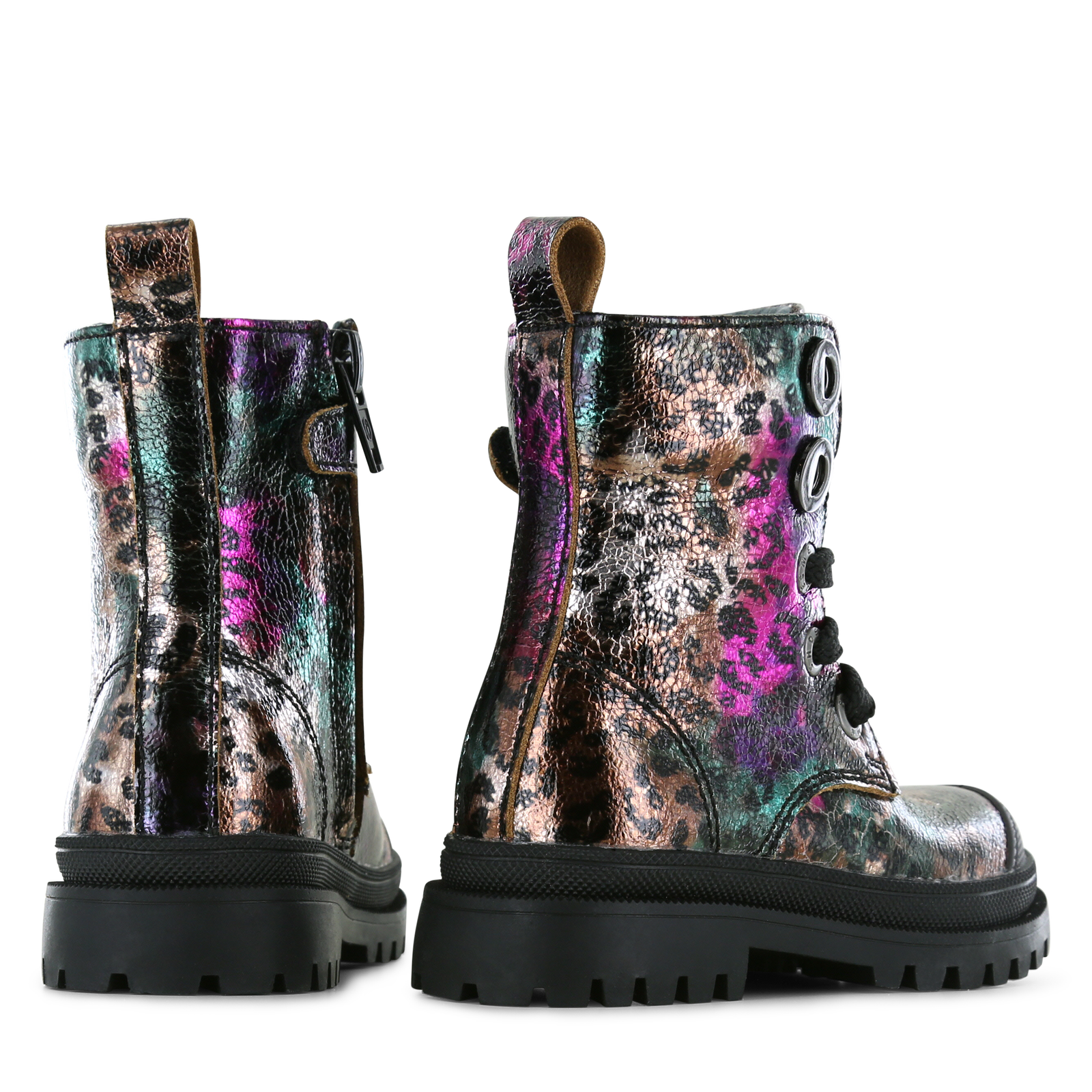 Shoesme Metallic-bunt Biker Stiefel