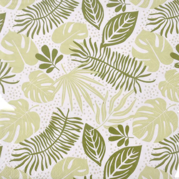 SET 20 SERVIETTES FEUILLE 33X33CM