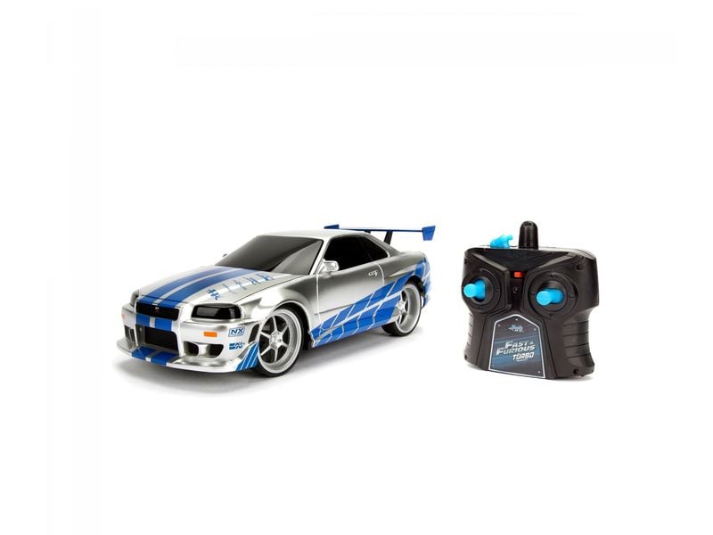Jada Toys Nissan Skyline GTR Fast & Furious RTR, 1:24 Ferngesteuertes Auto aus Fast & Furious «Brian's Nissan Skyline R34 GTR»