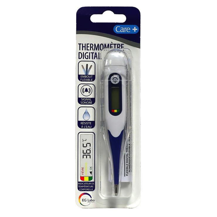 Care+ thermomètre digital avec embout flexible