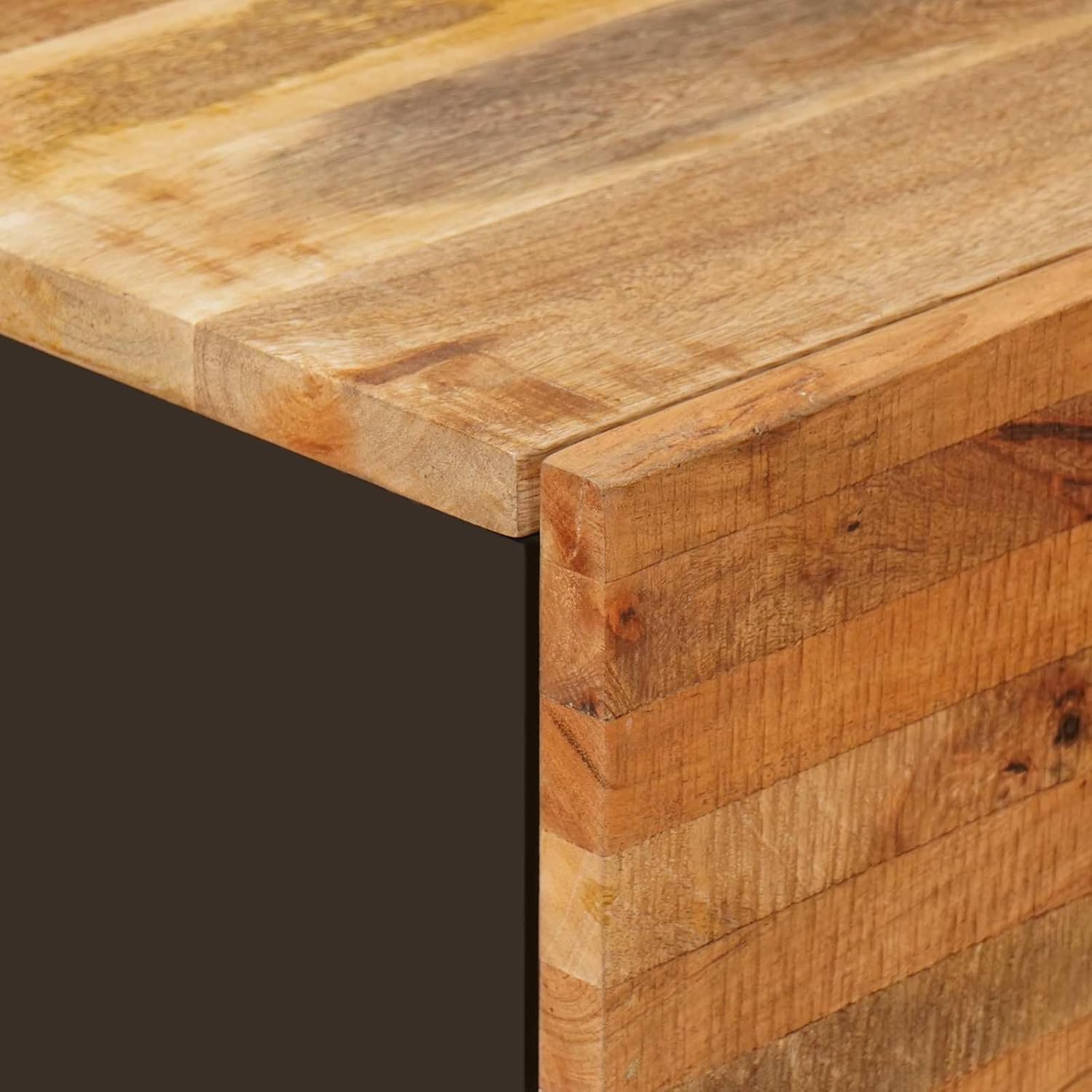 vidaXL Aufbewahrungs-Sideboard Braun 60 x 33 x 75 cm Massivholz Mango, Eleganter Holz-Sideboard, rechteckig, Stabiler Mangoholz-Schrank, vielseitiger Organizer für Dein Wohnzimmer