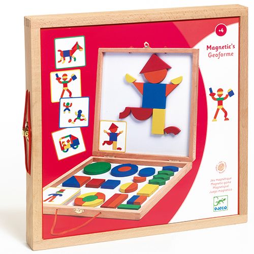 djeco magneetkoffer tangram - 42st