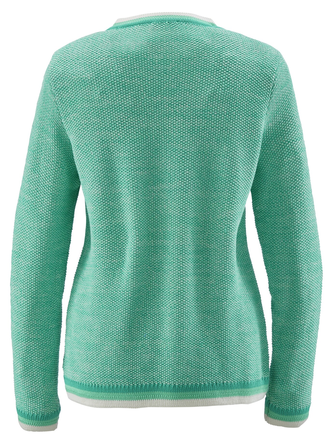 Reißverschluss-Strickjacke Baumw.