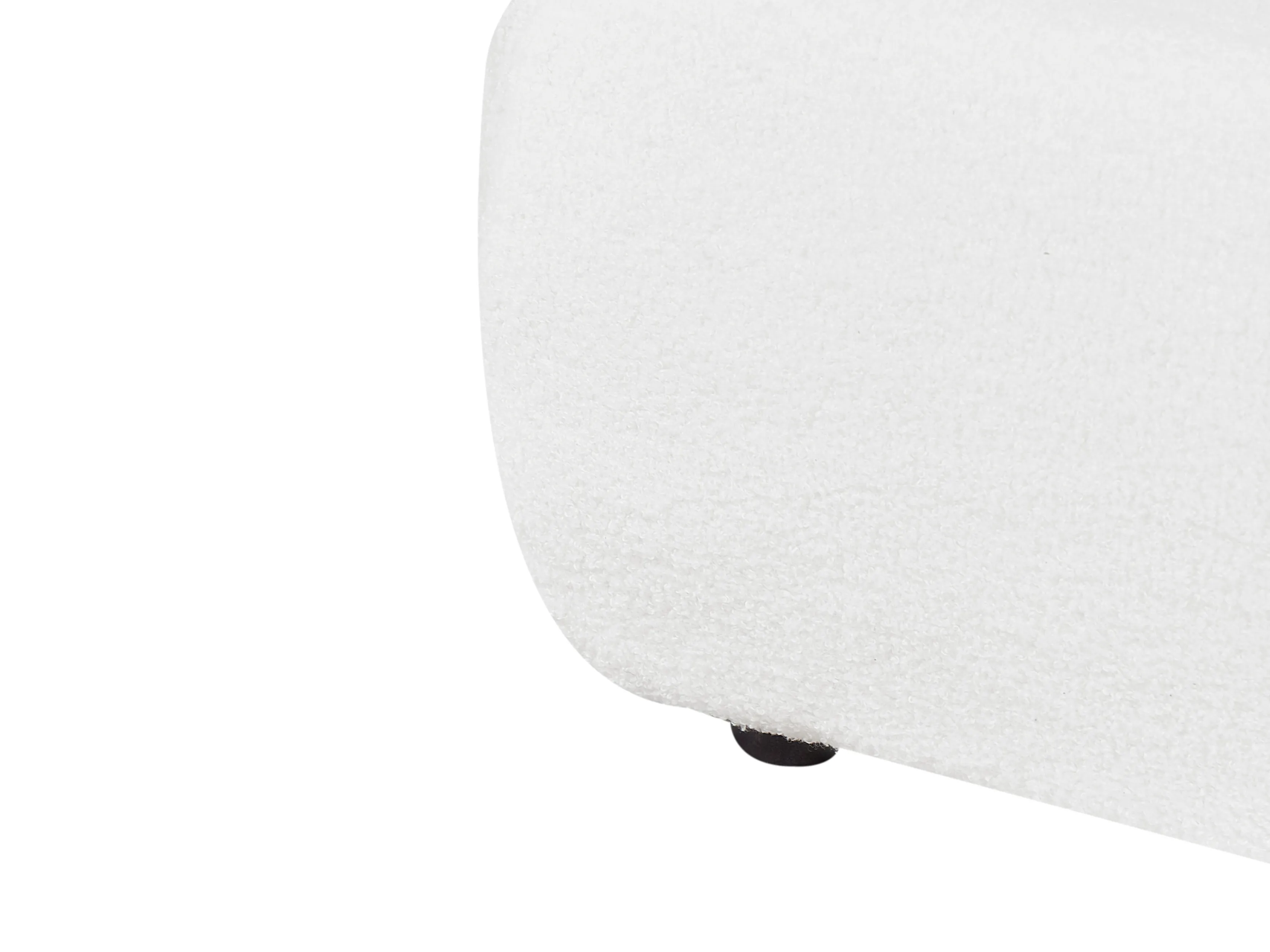 Waterbed Bouclé VINAY 180 x 200 cm Wit