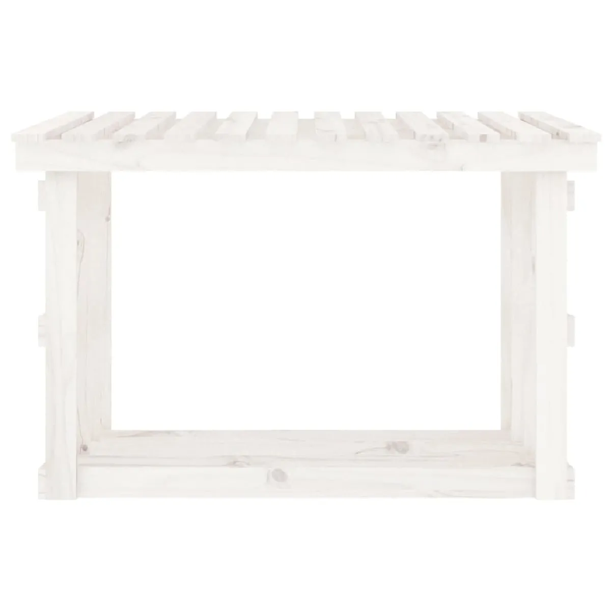 VidaXL Support Bois de Chauffage Blanc