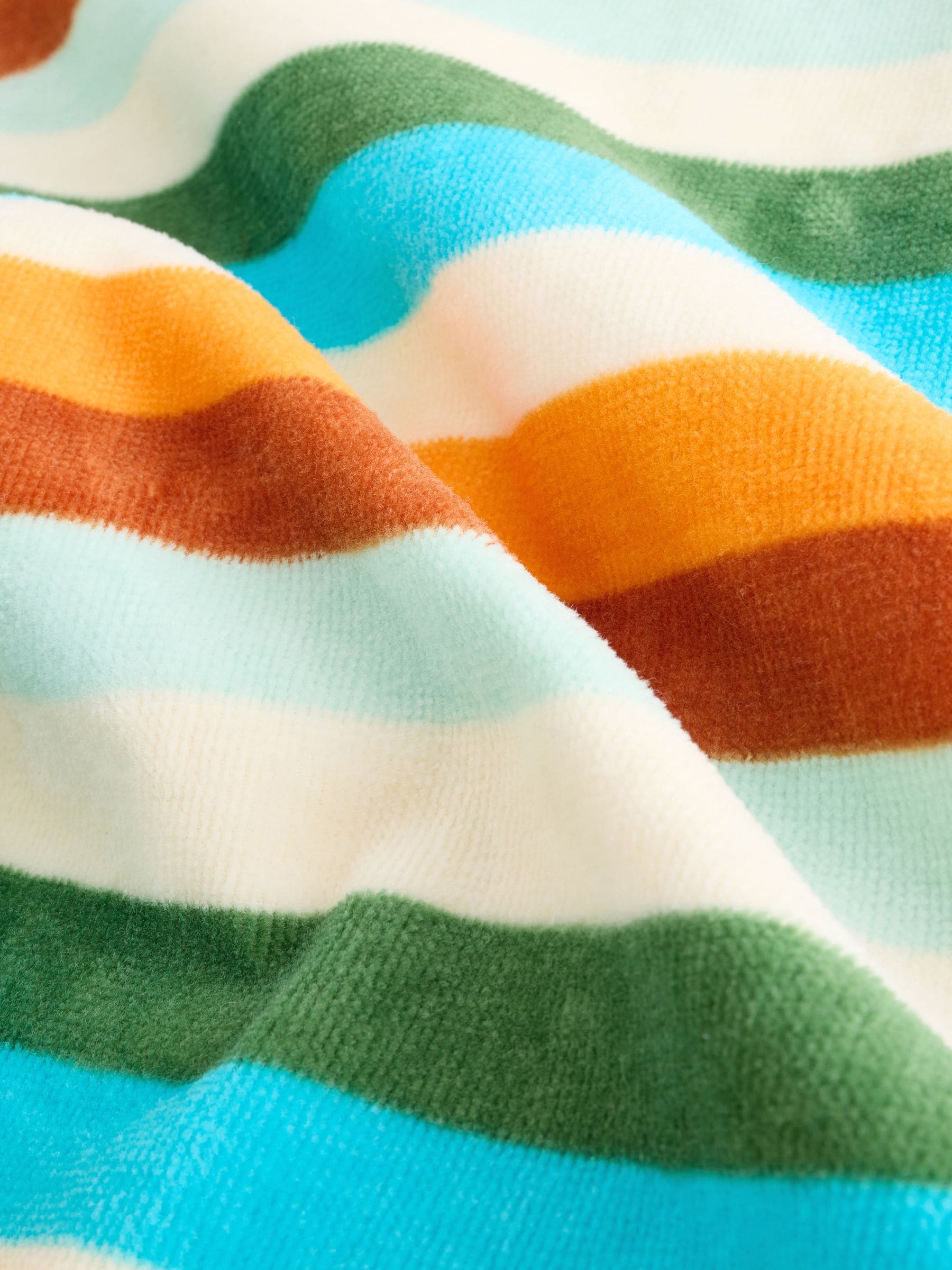 Multi - 100% katoenen badstof poncho (9 mnd - 6 jr)