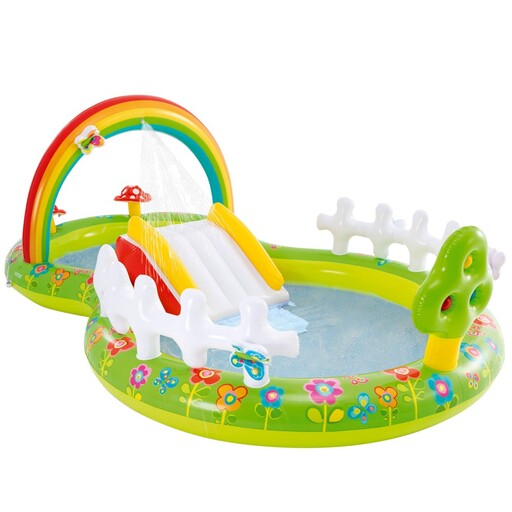 Centro de jogos aquáticos Intex Garden com escorregador