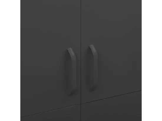Garde-robe Anthracite 90x50x180 cm Acier