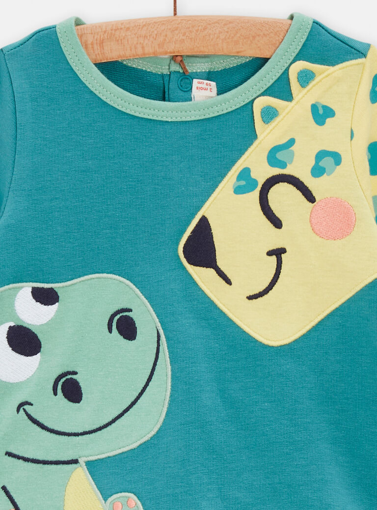 Pyjama turquoise pour bébé garçon