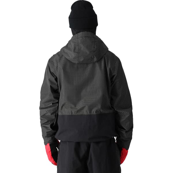 Veste snowboard 686 MENS GHOST 2.5L ANORAK BLACK GRID COLORBLOCK