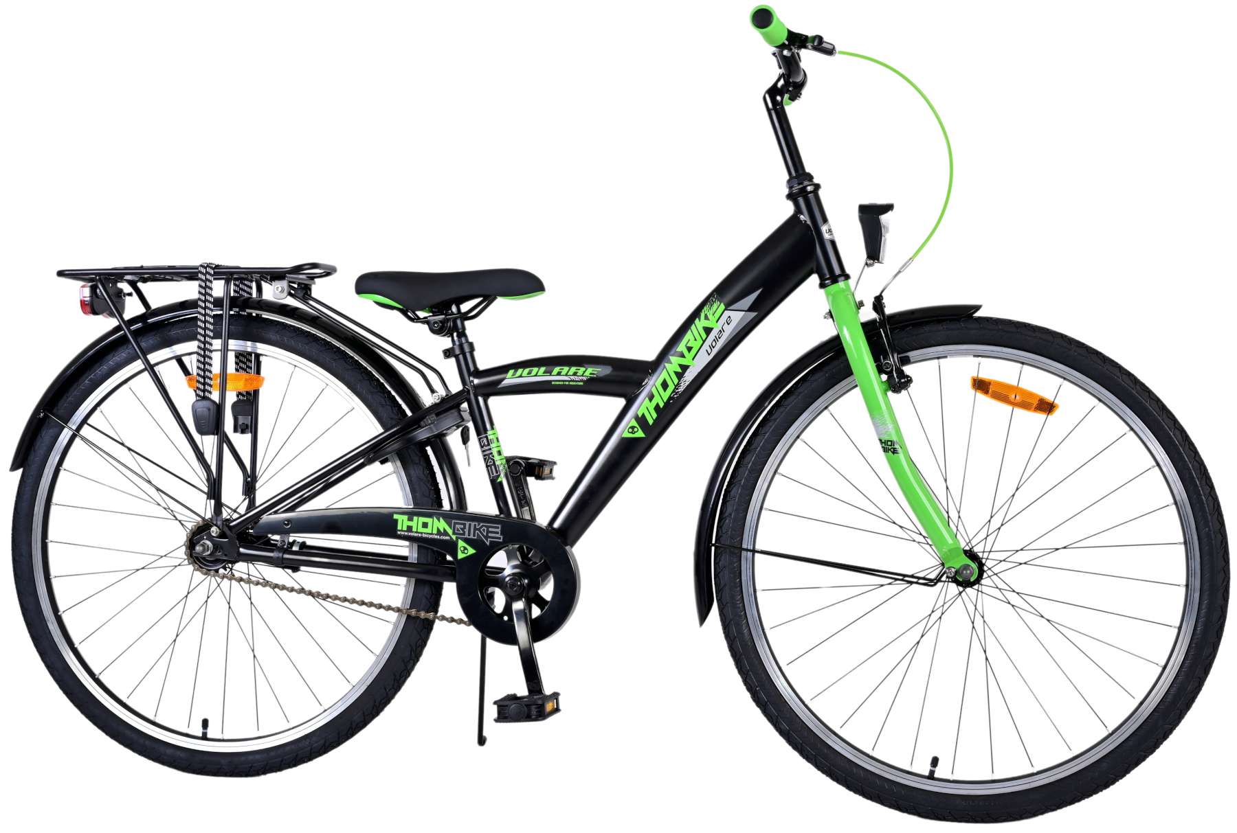 Kinderfahrrad Thombike für Jungen 26 Zoll Kinderrad in Schwarz Grün
