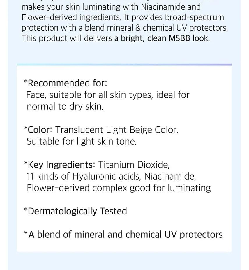 numbuzin - Nr. 1 Pure Glass Clean Tone Up
