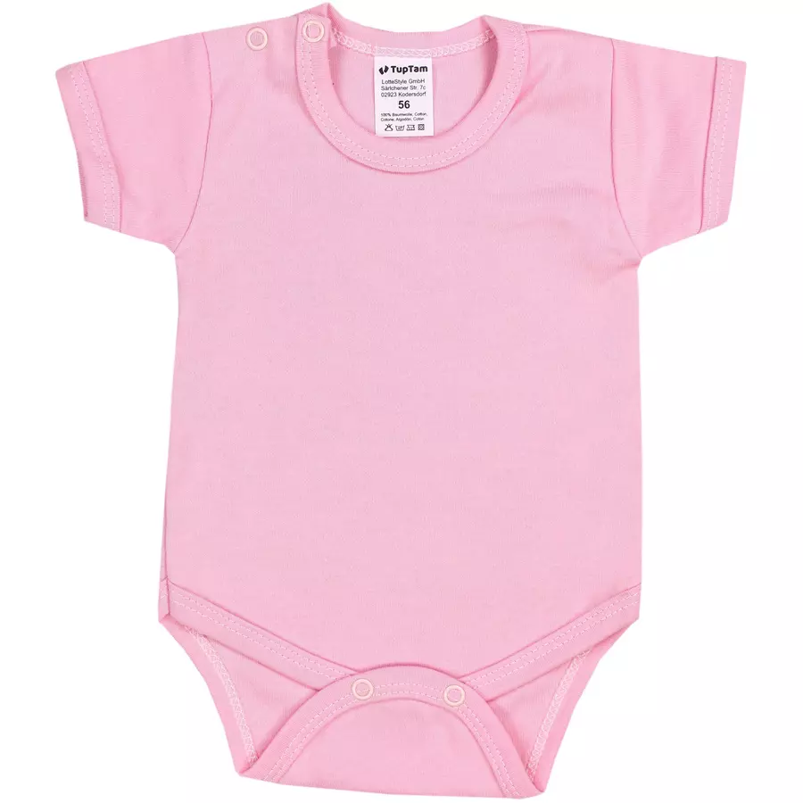 TupTam Mädchen Baby Body Kurzarm 5er Pack beigerosa