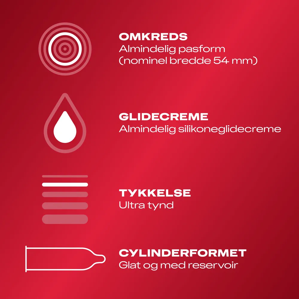 Durex Feel Ultra Thin kondomer - 3 stk.