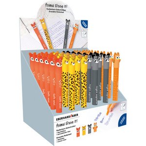 Stylo Animal Erase it!, présentoir de 36