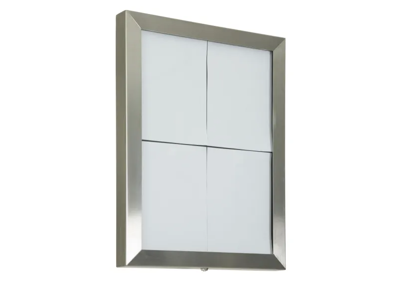 Securit® CLASSIC informationsdisplay i rustfrit stål