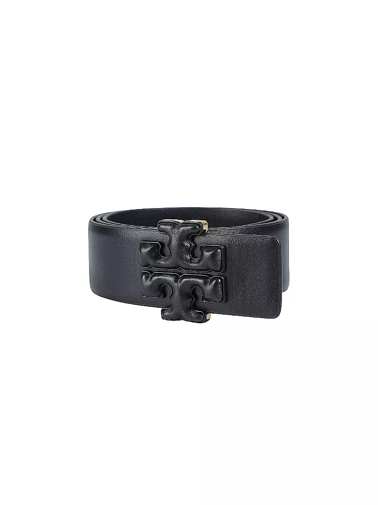 TORY BURCH Ledergürtel Eleanor schwarz