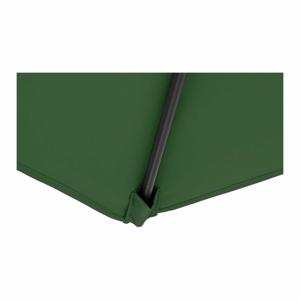 Parasol déporté - vert - rond - diamètre 300 cm - inclinable et pivotant