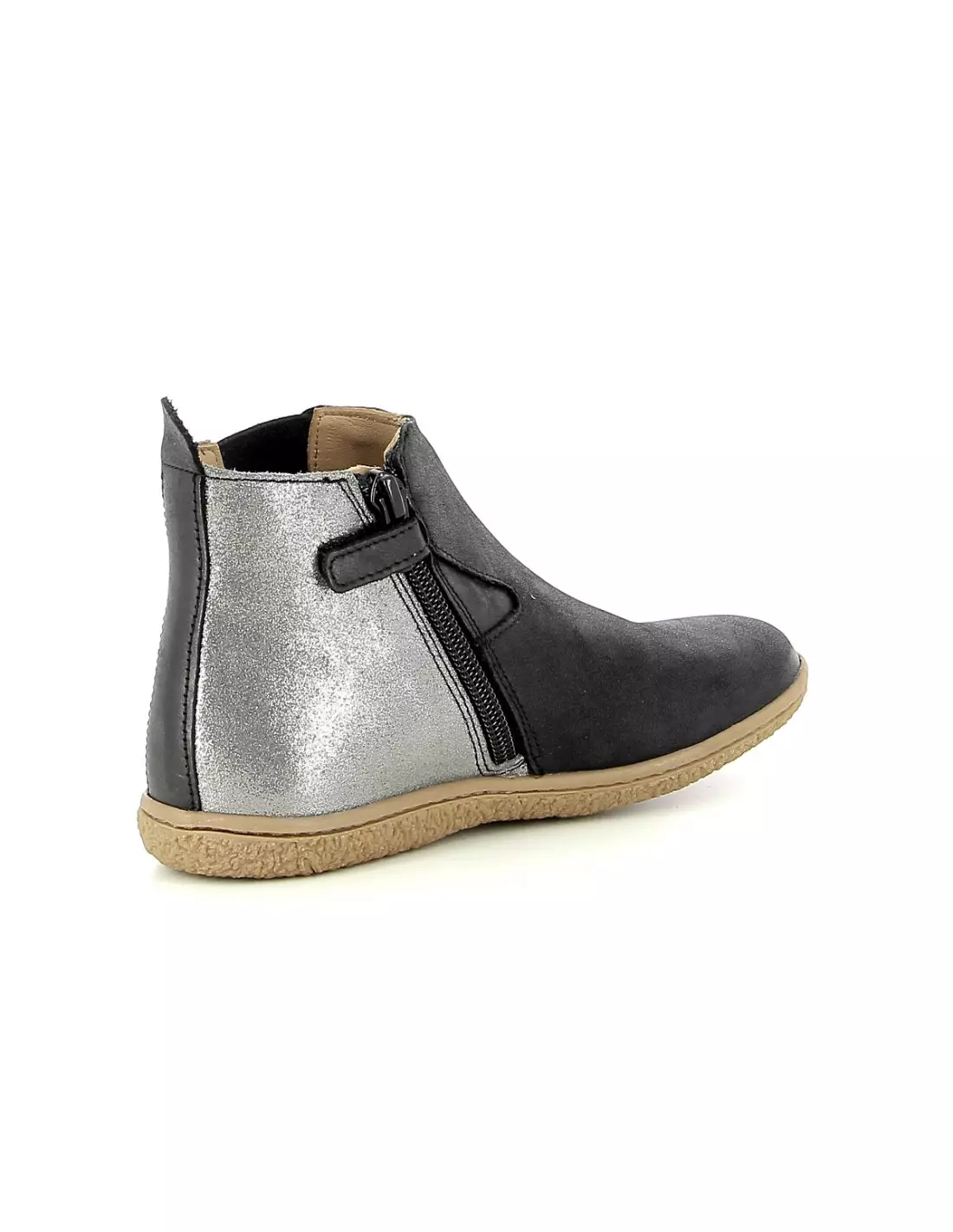 KICKERS VERMILLON NOIR ARG 744611 - Bottes Noirargent