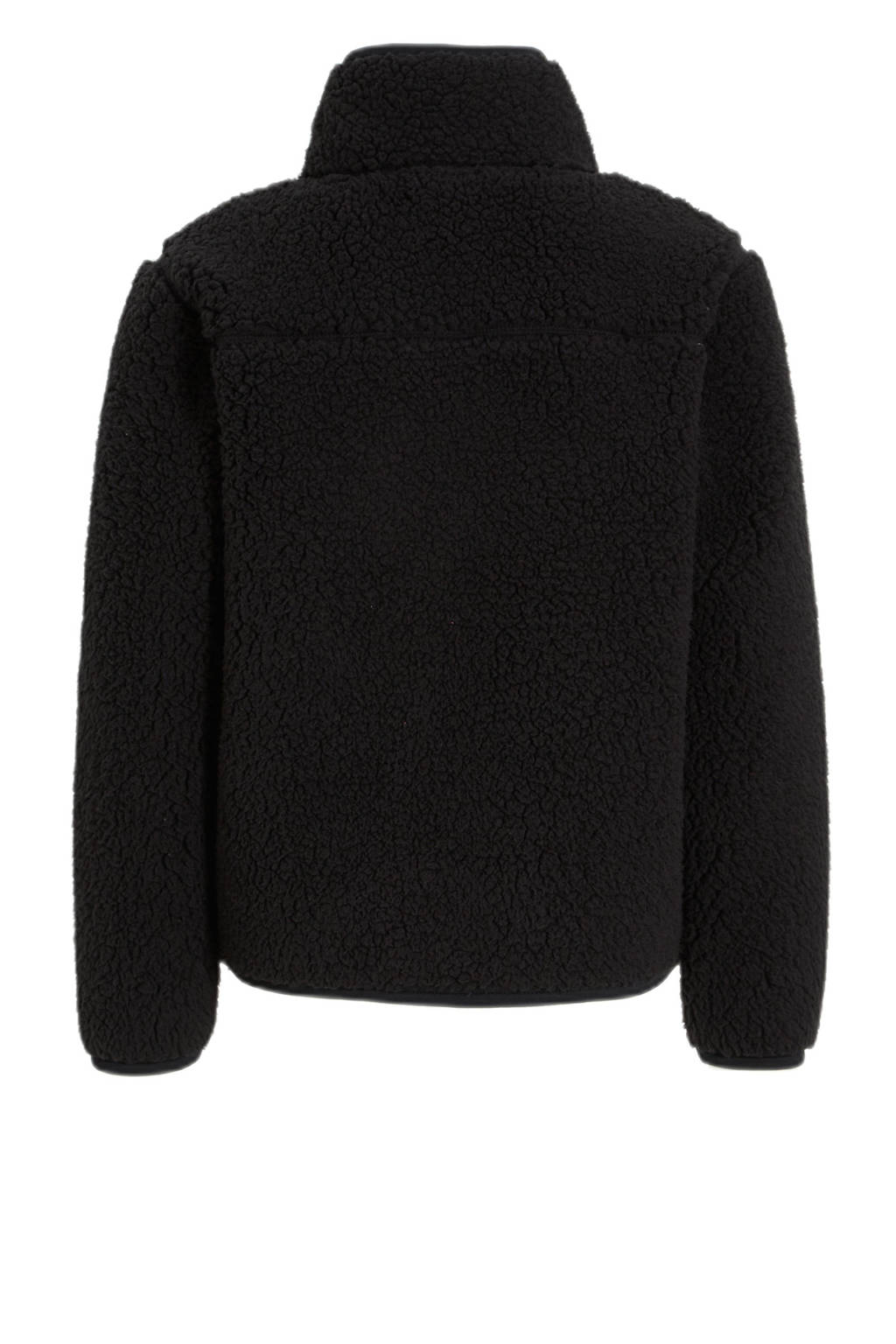 anytime teddy fleece vest zwart