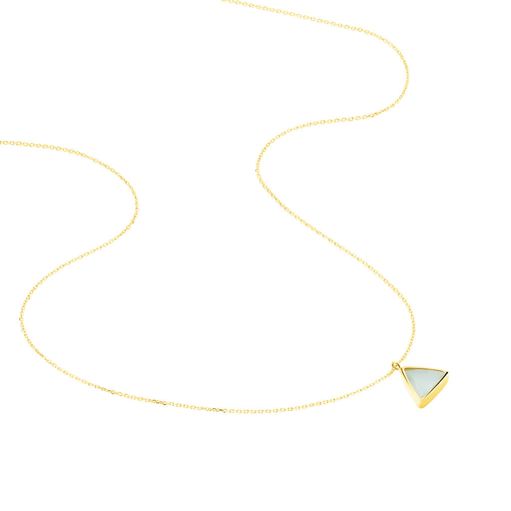 Collier Juliete Or Jaune Aigue Marine