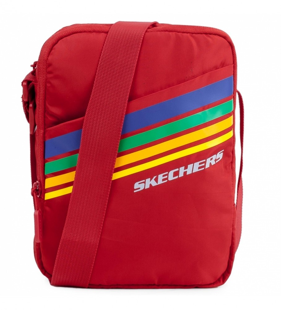 Bolsa de ombro unissex pequena Skechers S914 vermelha - 23 x 17 x 7 cm -