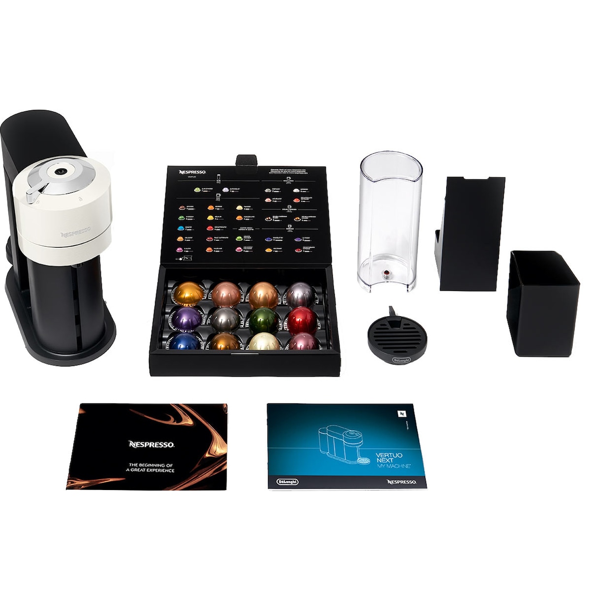 NESPRESSO® Vertuo Next kaffemaskin fra DeLonghi, Hvit