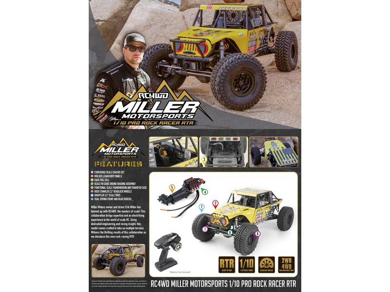 RC4WD Miller Motorsports Pro Rock Racer 1:10 RTR Scale Rockracer mit 2-Gang Getriebe und Differentialsperren