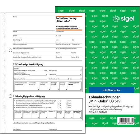 Sigel Lohnabrechnung für 