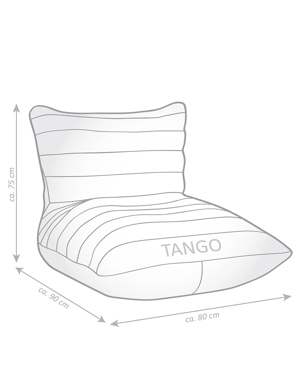 CANVAS Tango, 90 x 82 x 75 cm (Farbe: mittelgrau)