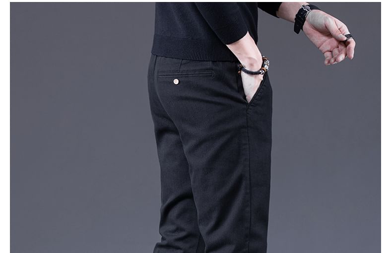 Nataro - Mid Rise Plain Slim Fit Broek