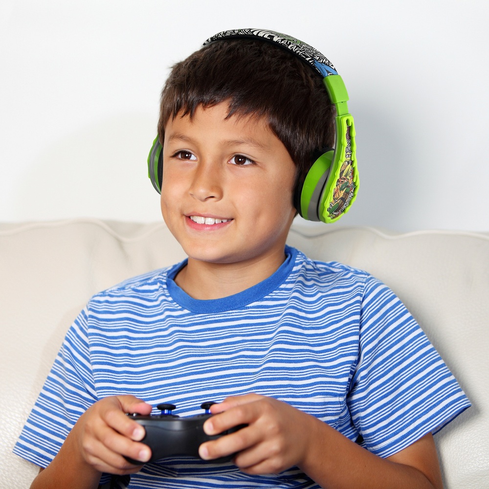 Kabellose Bluetooth-Kopfhörer für Kinder mit Teenage Mutant Ninja Turtles