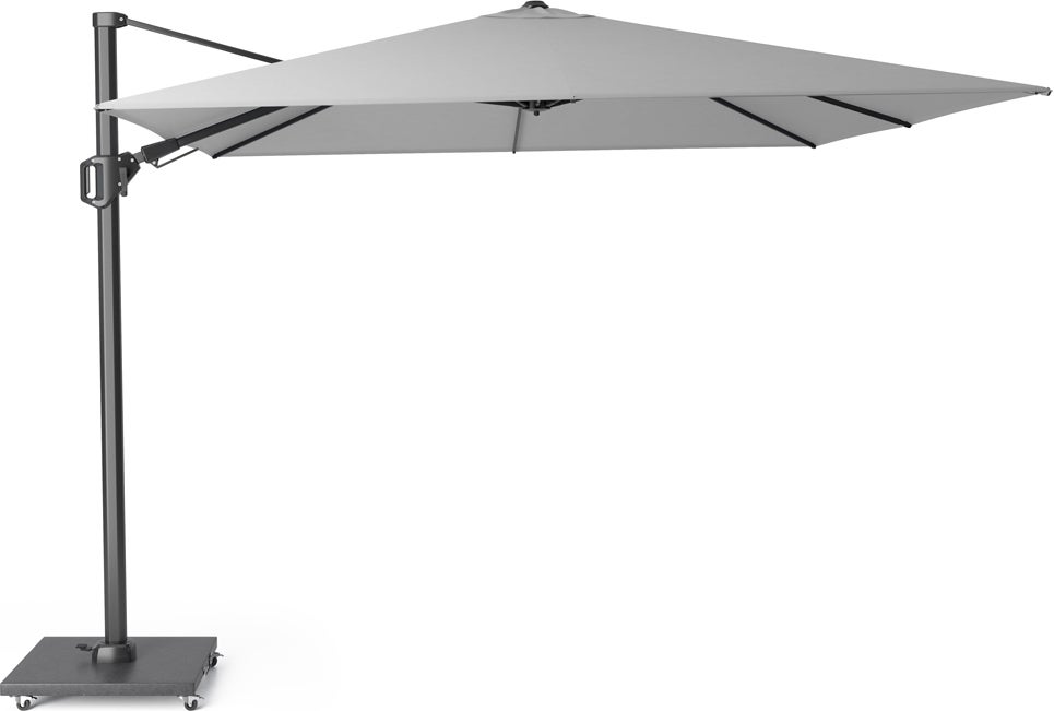Platinum Outdoorable zweefparasol Challenger grijs 30+UV 300 x 300 cm