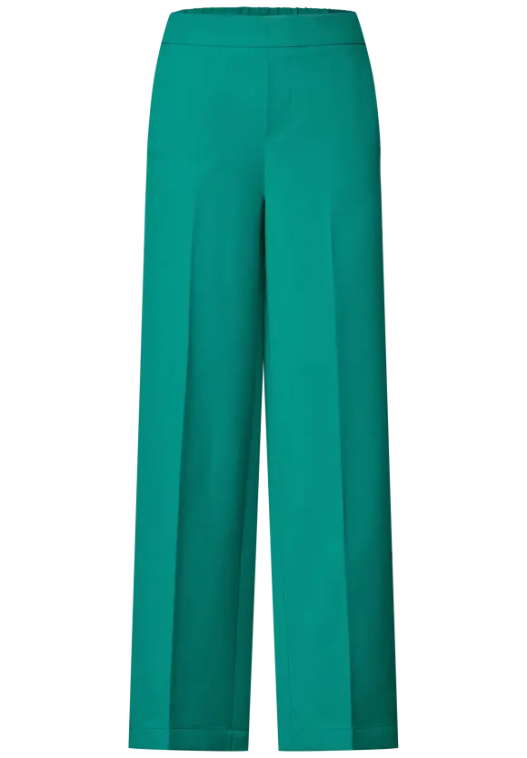 Loose Fit Twill Hose - intense aqua