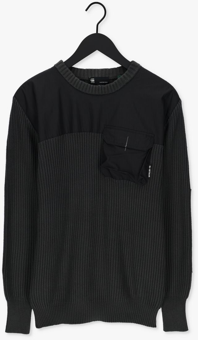 G-STAR RAW grijze g-star raw trui army r knit