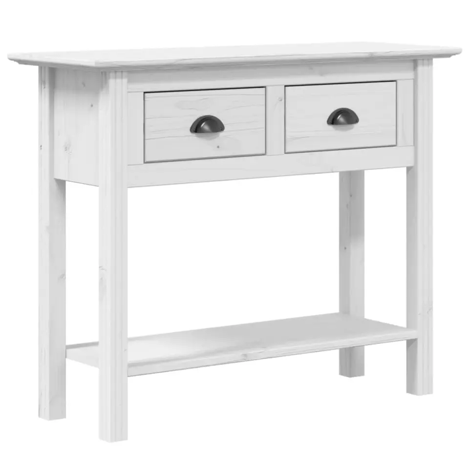 vidaXL - Wandtafel - Wit - Grenenhout