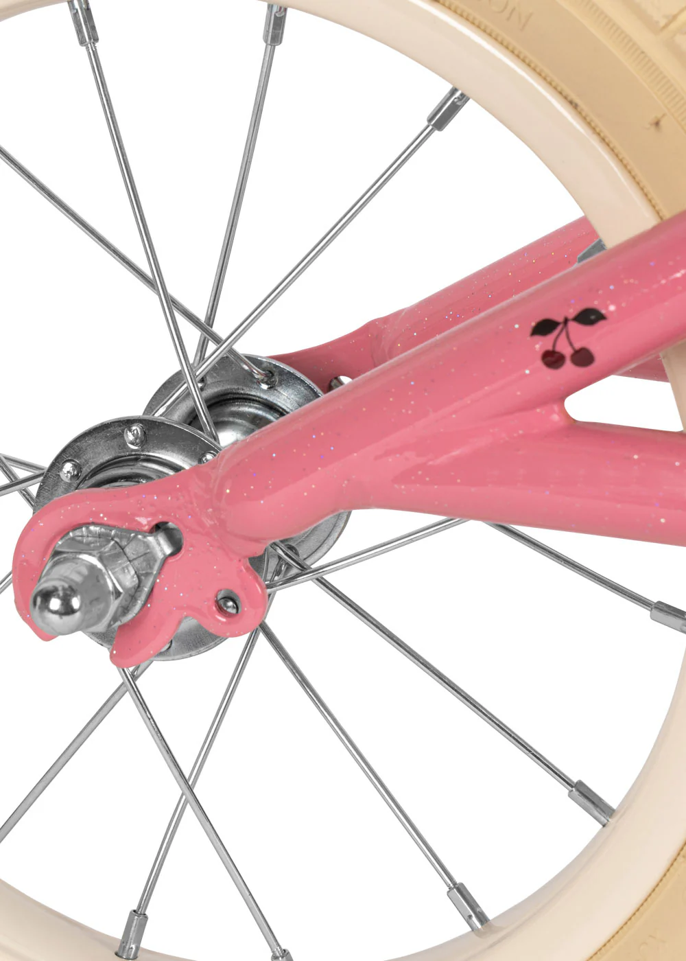 Løbecykel - cherry glitter - OS