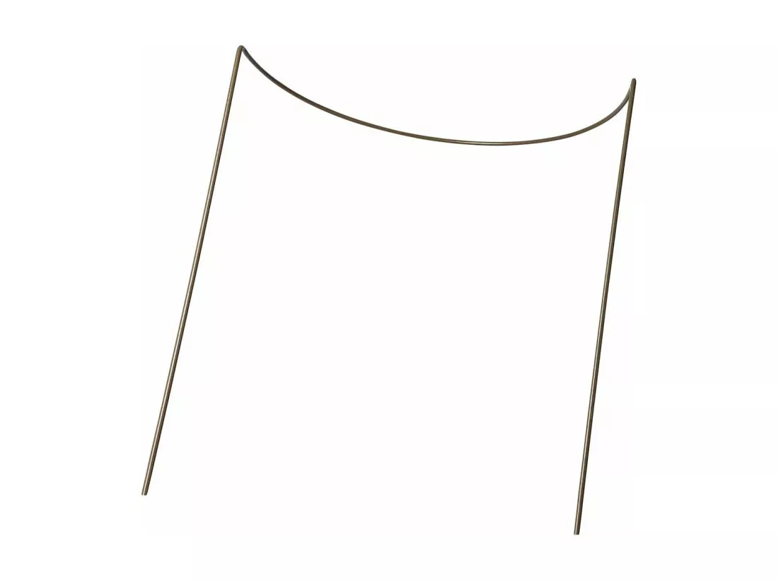 Support à plantes demi-cercle en acier 40 x 75 cm