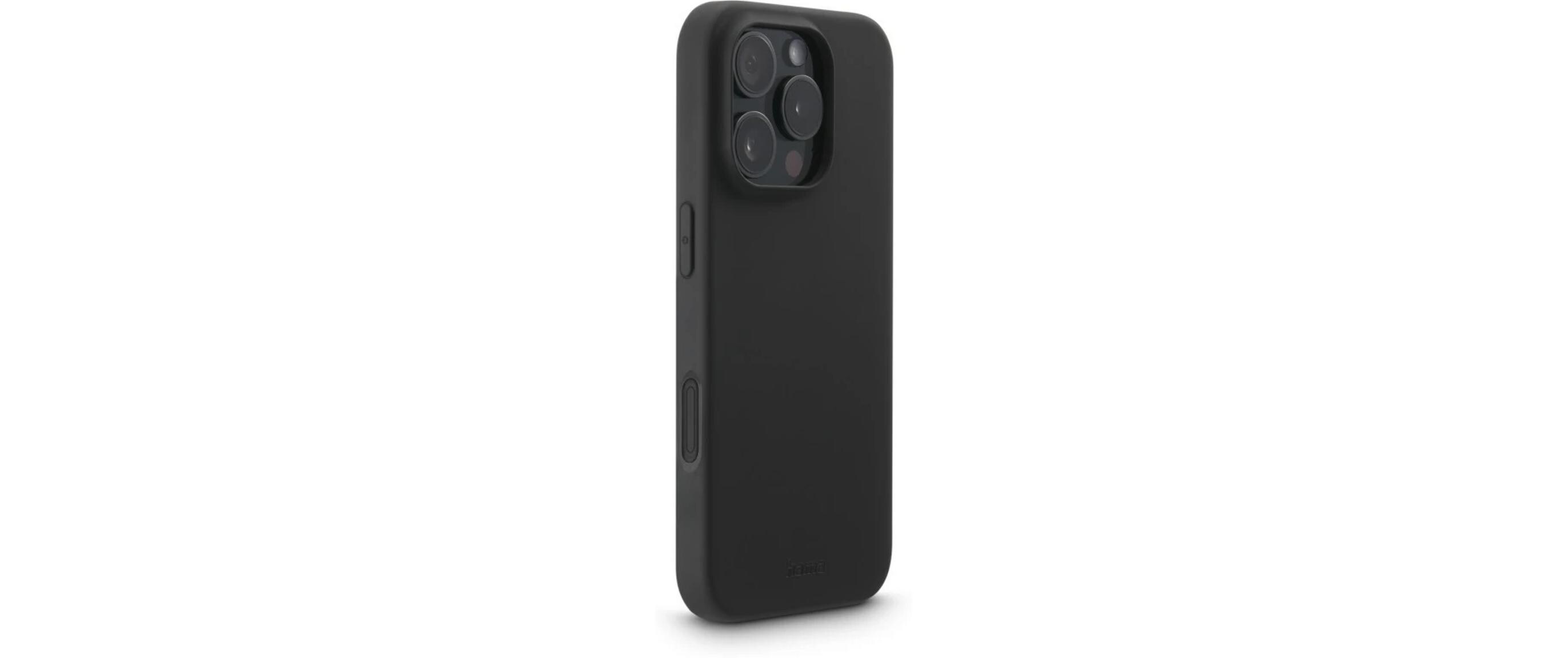Back Cover Fantastic Feel Schwarz für iPhone 16 Pro MaxHama Fantastic Feel Handy-Schutzhülle 17.5 cm (6.9