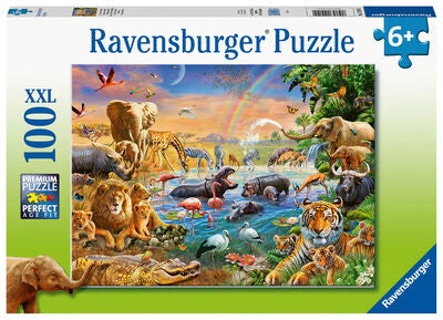 Ravensburger Puslespill Vannhull, 100 Brikker