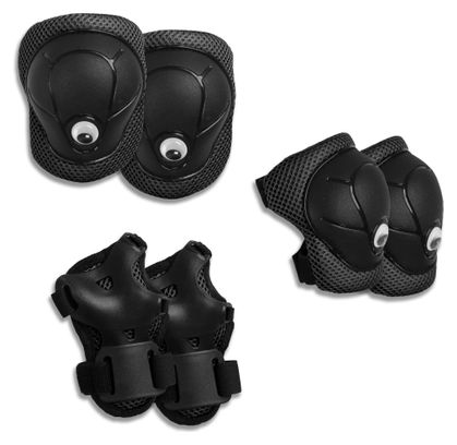 Crazy Safety Panthère Noire Set | Casque et protection pour enfants de 2 à 7 ans