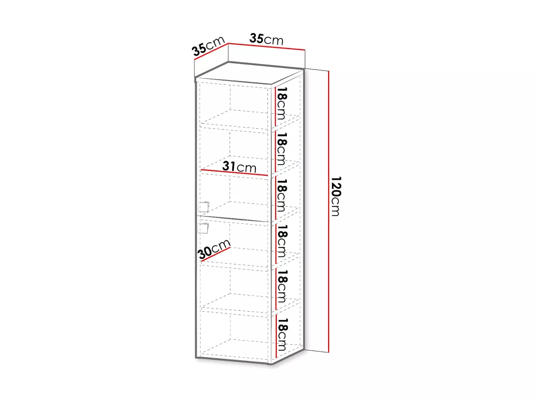 Armoire de toilette murale Orlvera 100, Blanc, À suspendre, Le nombre de portes: 2, 120cm