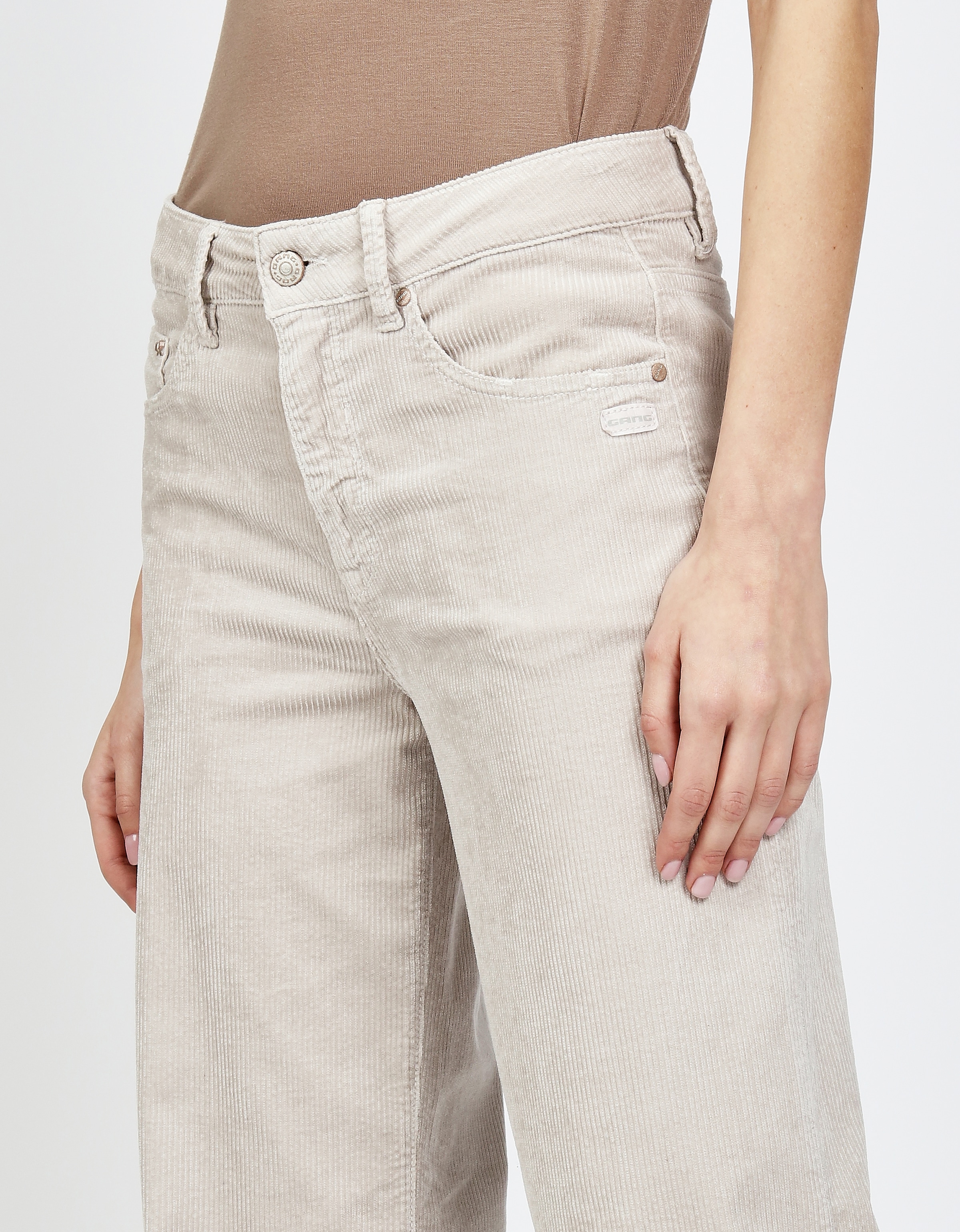 GANG Cordhose »94CARLOTTA LONG«  im Wide Fit mit geradem Beinverlauf