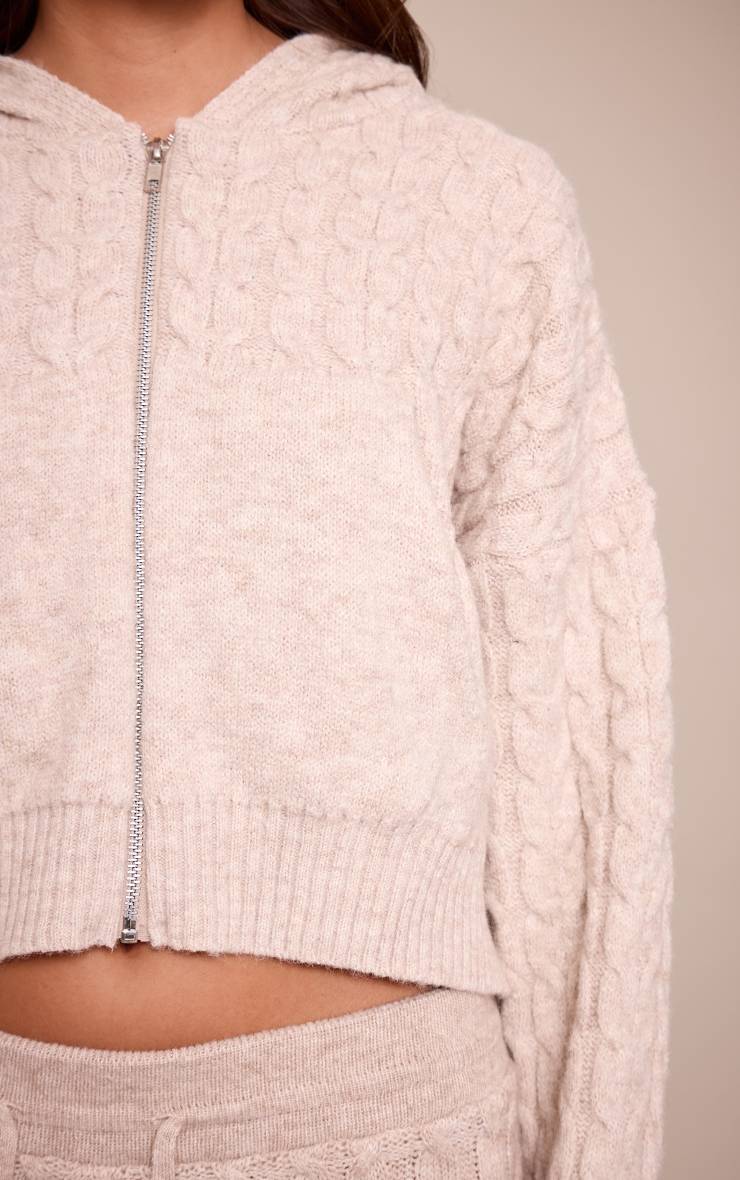 Avoine Sweat À Casynthétiqueche Court En Maille Torsadée