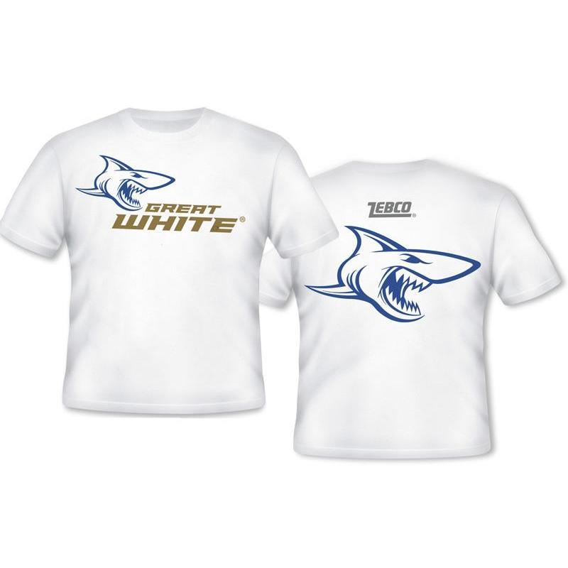 Tee Shirt Manches Courtes Homme Zebco Great White - Blanc