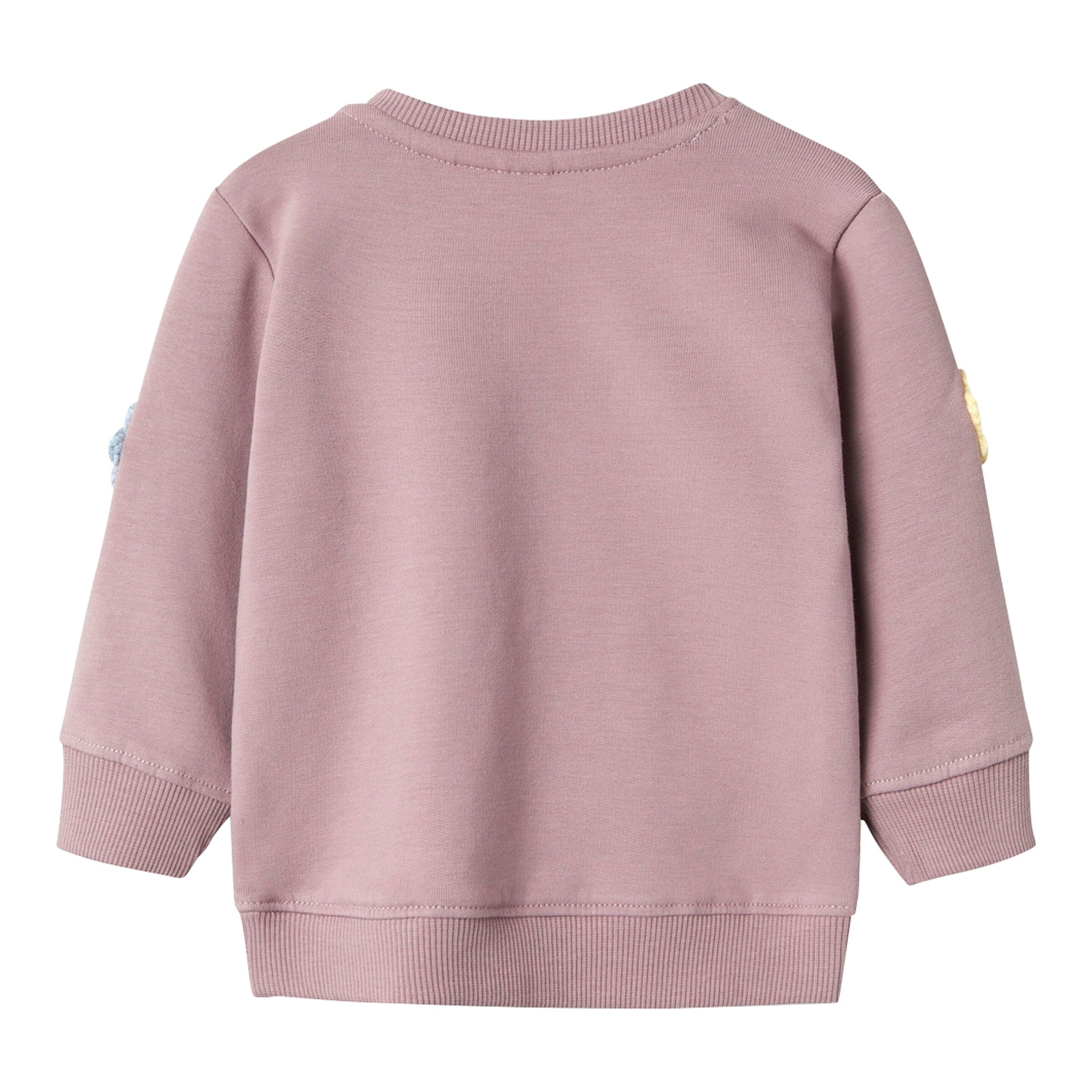 NAME IT Sweatshirt langarm Blumenstickerei altrosa