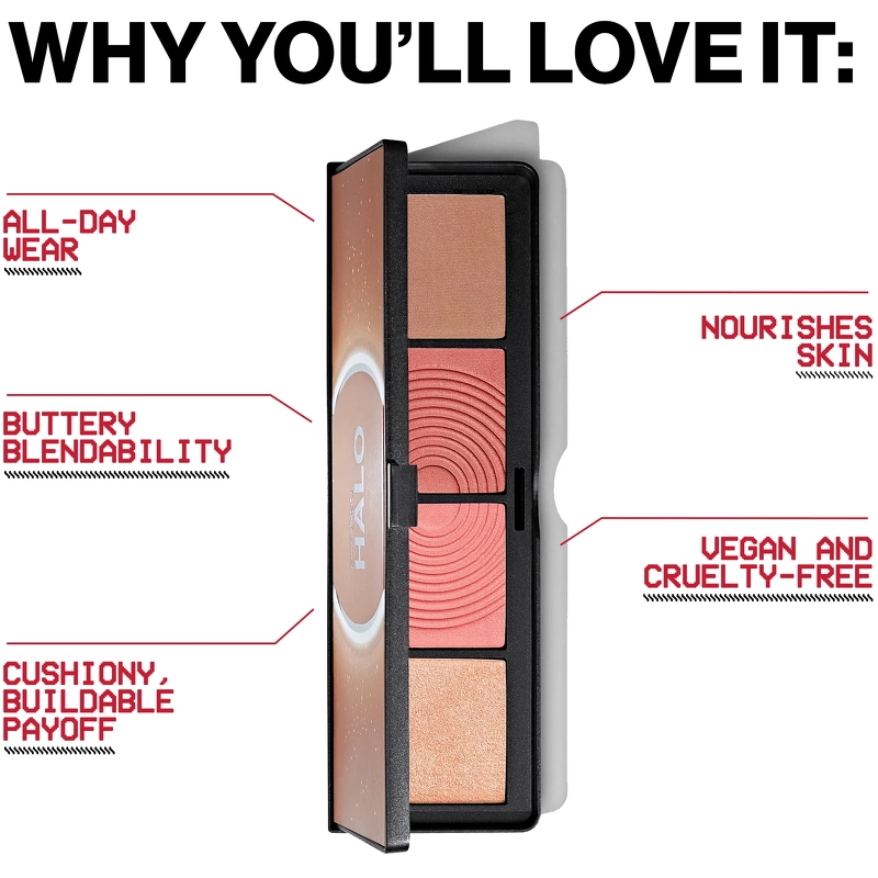 SmashBox Halo Sculpt + Glow Face Palette 15,7 gr. - Pink Saturation
